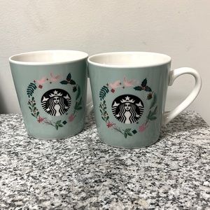 Starbucks Holiday 2019 Coffee Mugs Set of 2